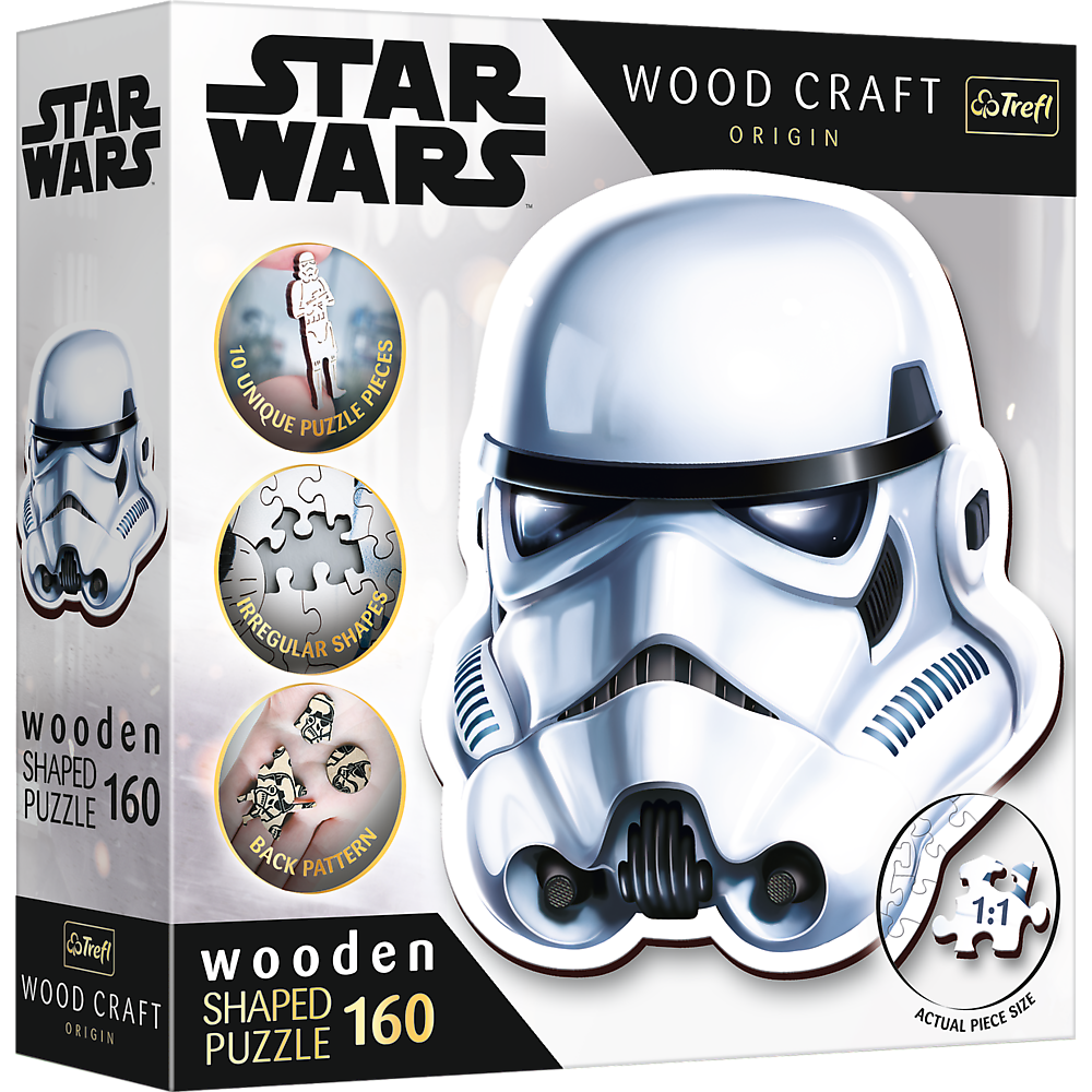 Trefl Wood Craft 160 Piece Wooden Puzzle - Star Wars - Stormtrooper's Helmet (ONLINE ORDER ONLY)