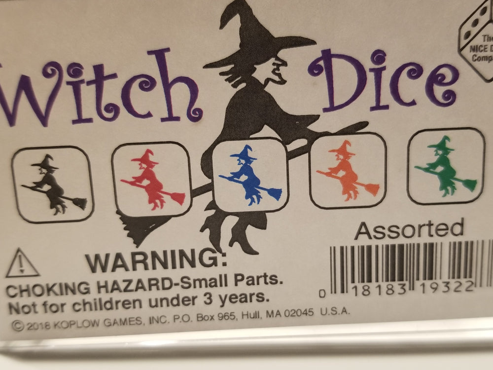 Orange Witch and Witch Hats Dice Custom (Online Only)