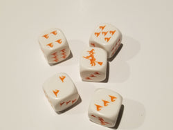 Orange Witch and Witch Hats Dice Custom (Online Only)