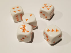 Orange Witch and Witch Hats Dice Custom (Online Only)