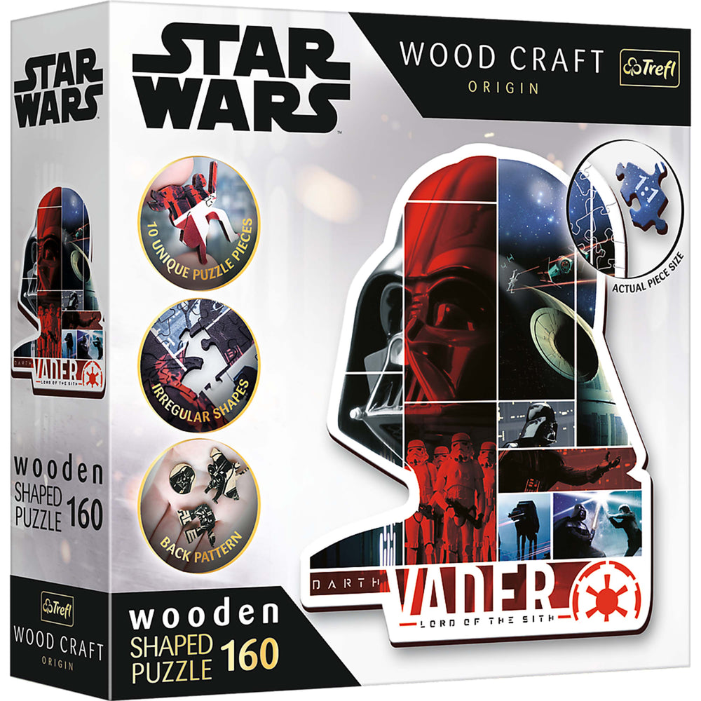 Trefl Wood Craft 160 Piece Wooden Puzzle - Star Wars - Darth Vader (ONLINE ORDER ONLY)
