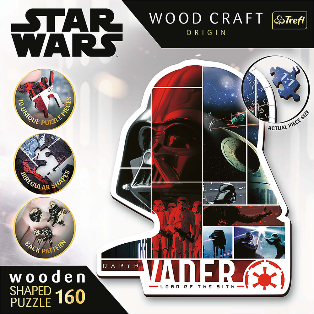 Trefl Wood Craft 160 Piece Wooden Puzzle - Star Wars - Darth Vader (ONLINE ORDER ONLY)