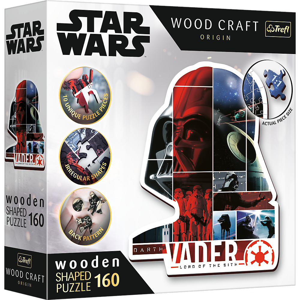 Trefl Wood Craft 160 Piece Wooden Puzzle - Star Wars - Darth Vader (ONLINE ORDER ONLY)