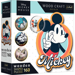 Trefl Wood Craft 160 Piece Wooden Puzzle - Disney's Mickey Mouse (ONLINE ORDER ONLY)