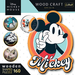 Trefl Wood Craft 160 Piece Wooden Puzzle - Disney's Mickey Mouse (ONLINE ORDER ONLY)
