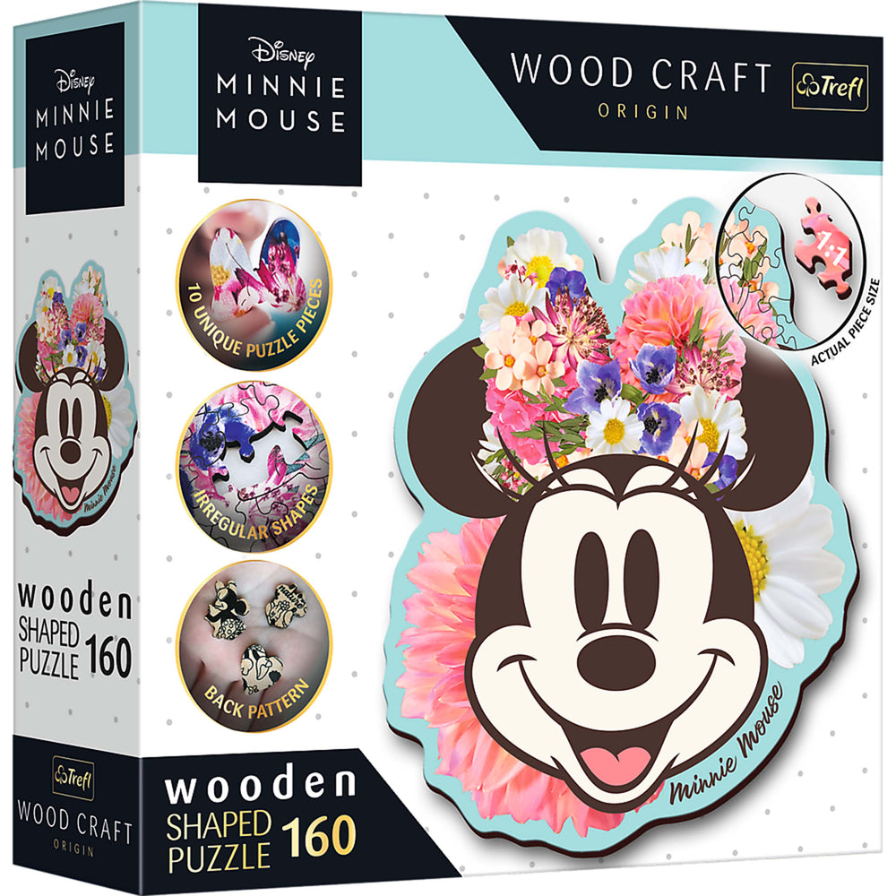 Trefl Wood Craft 160 Piece Wooden Puzzle - Disney's Stylish Minnie Mouse (ONLINE ORDER ONLY)