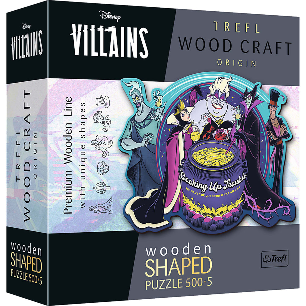 Trefl Wood Craft 500 +5 Piece Wooden Puzzle - Disney's Villains (ONLINE ORDER ONLY)