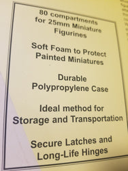 Large Figure Storage Box (80 figure capacity) - Precision-Crafted for 25mm Humanoids (Online Only)