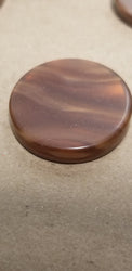 Brown Backgammon Checker Pearl Effect (28mm x 7mm) [sold per chip] (Online Only)