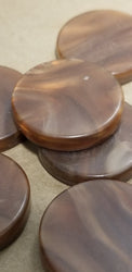 Brown Backgammon Checker Pearl Effect (28mm x 7mm) [sold per chip] (Online Only)