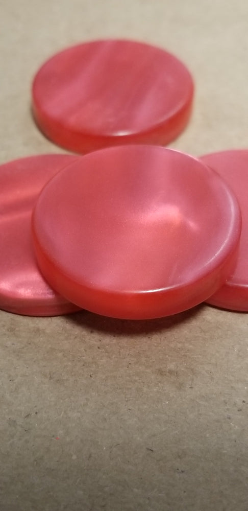 Red Backgammon Checker Pearl Effect (28mm x 7mm) [sold per chip] (Online Only)