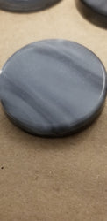 Black Backgammon Checker Pearl Effect (28mm x 7mm) [sold per chip] (Online Only)
