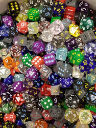 Bulk Roll 4 Initiative Dice d4, d6, d8, d12, d20 (Factory Seconds) Dnd Dice (Online Only)