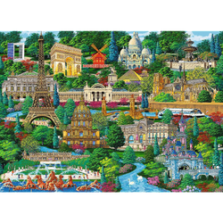Trefl Wood France - Famous Places 1000 Piece Wooden Puzzle (ONLINE ORDER ONLY)