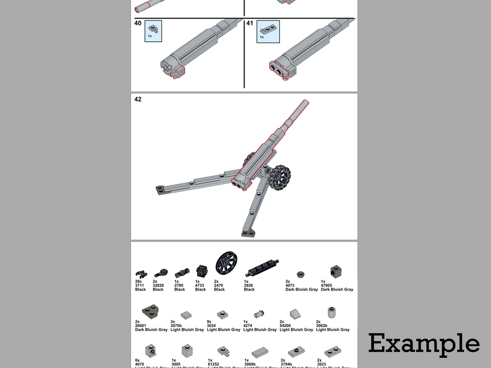 155mm French Howitzer - Instructions Only (ONLINE ORDER ONLY)