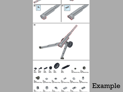 155mm French Howitzer - Instructions Only (ONLINE ORDER ONLY)