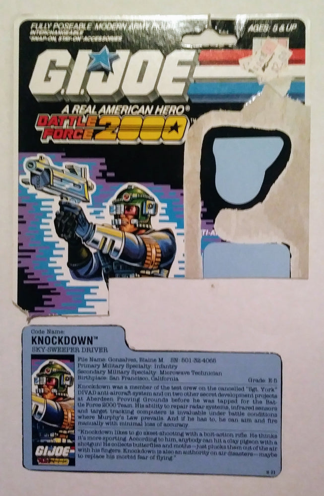 G.I. Joe action figure - Knockdown (Sky-Sweeper Driver) (ONLINE ORDER ONLY)