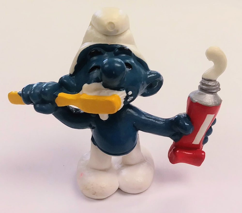 Smurfs PVC figure - Toothpaste Smurf (ONLINE ORDER ONLY)