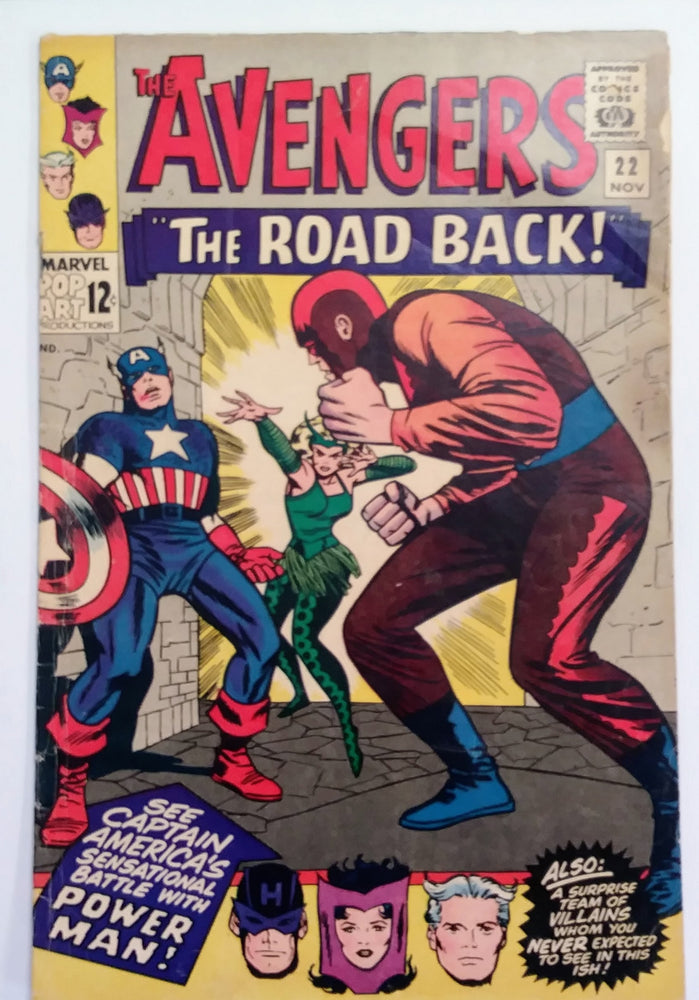 Avengers #022, Marvel Comics (November 1965, GD+) (ONLINE ORDER ONLY)