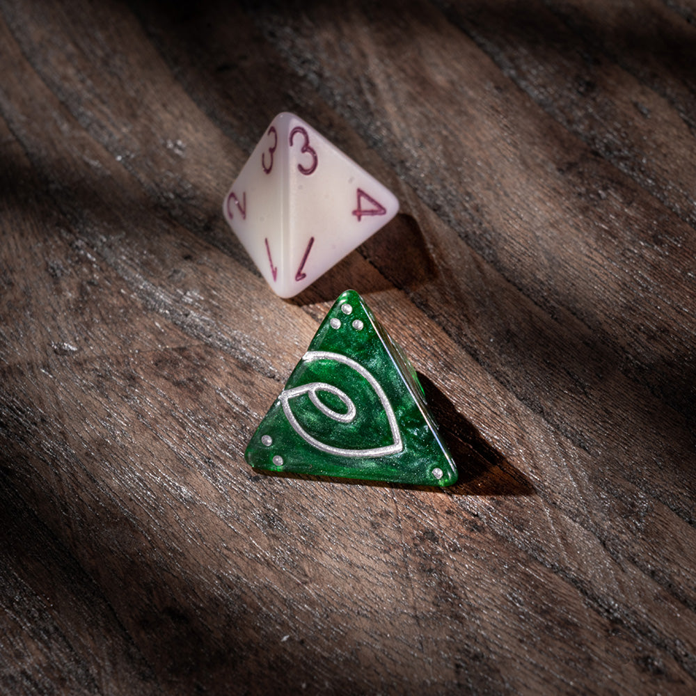 D4 & D8 Knot Dice - Small Tetrahedron (ONLINE ORDER ONLY)