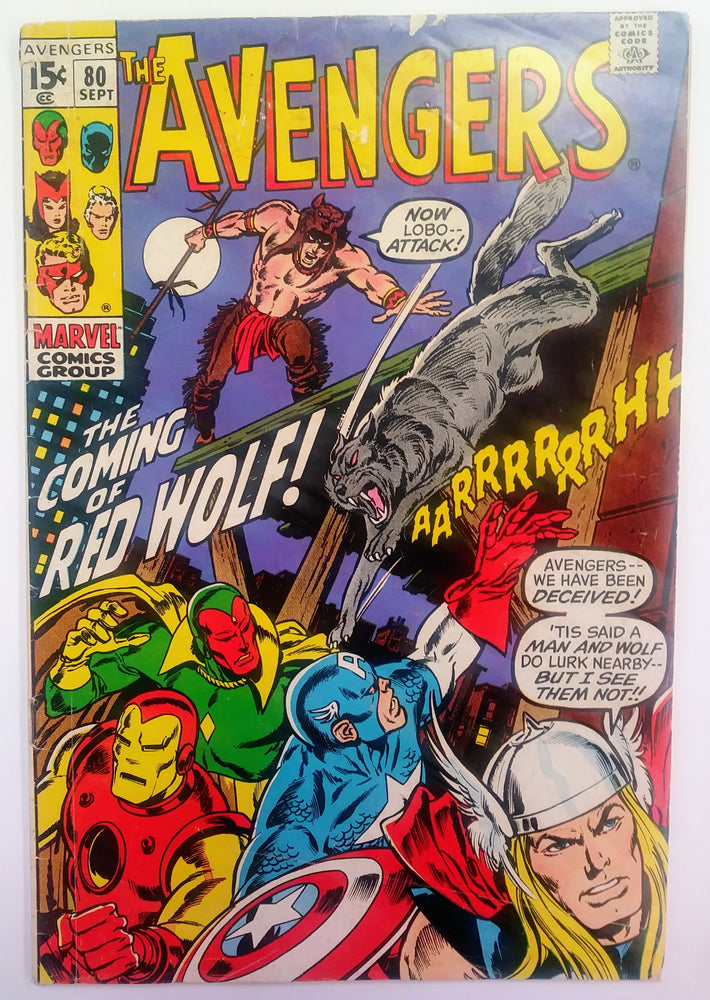 Avengers #080, Marvel Comics (September 1970, GD-) (ONLINE ORDER ONLY)