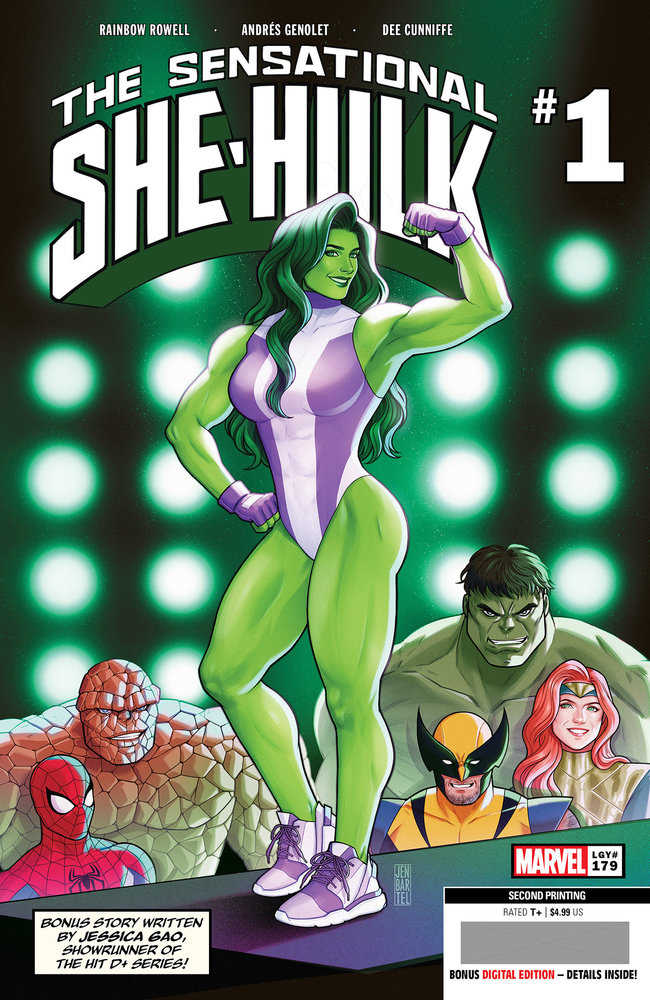 Sensational She-Hulk #1 2nd Print Jen Bartel Variant (ONLINE ORDER ONLY)