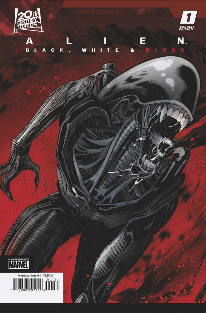 Alien: Black, White & Blood 1 Elena Casagrande Variant (ONLINE ORDER ONLY)