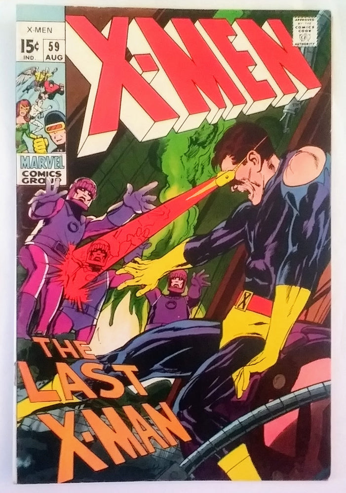 X-Men #059, Marvel Comics (August 1969, VG+) (ONLINE ORDER ONLY)