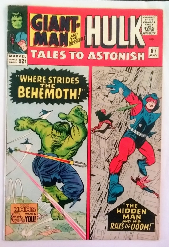 Tales to Astonish #067, Marvel Comics (May 1965, VG) (ONLINE ORDER ONLY)