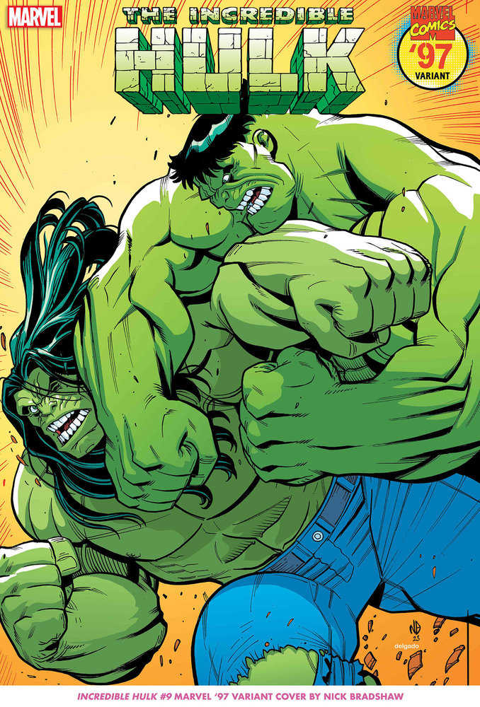 Incredible Hulk 9 Nick Bradshaw Marvel 97 Variant (ONLINE ORDER ONLY)