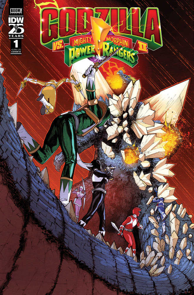 Godzilla vs. The Mighty Morphin Power Rangers II #1 Variant B (Sanchez) (ONLINE ORDER ONLY)