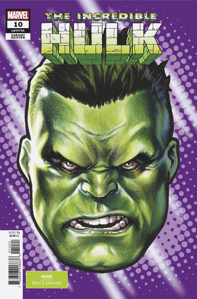 Incredible Hulk #10 Mark Brooks Headshot Variant (ONLINE ORDER ONLY)