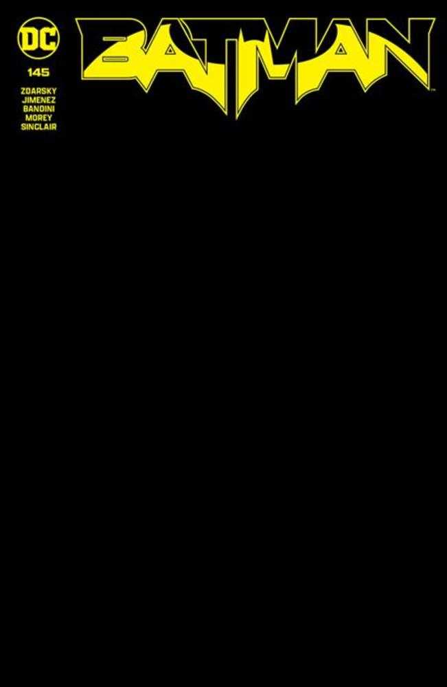 Batman #145 Cover F Black Blank Card Stock Variant (ONLINE ORDER ONLY)