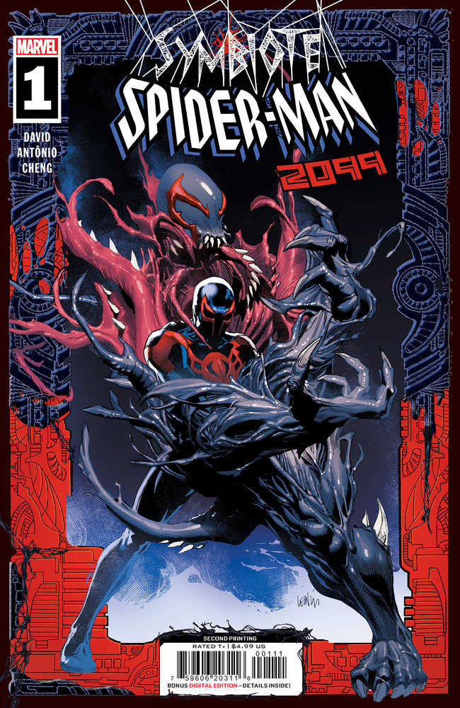 Symbiote Spider-Man 2099 #1 Leinil Yu 2nd Print Variant (ONLINE ORDER ONLY)