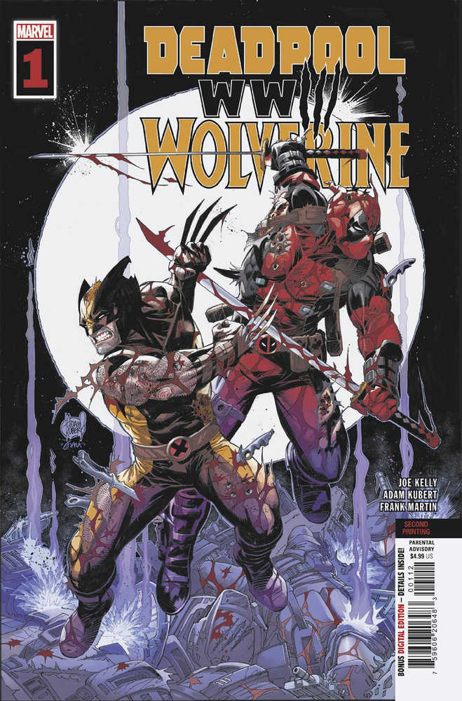 Deadpool & Wolverine: Wwiii #1 Adam Kubert 2nd Print Variant (ONLINE ORDER ONLY)