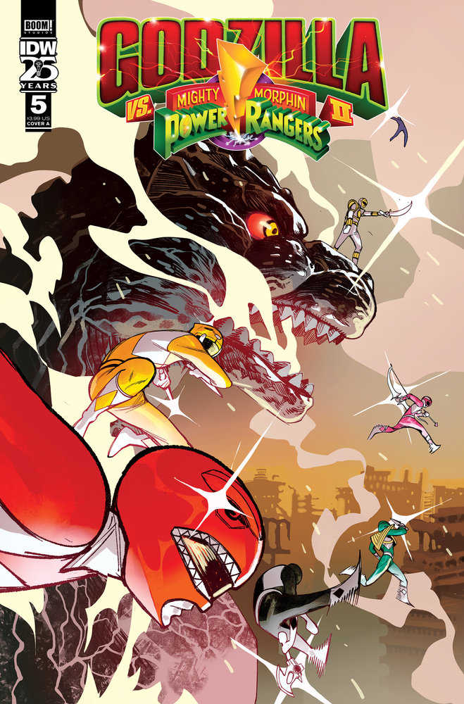Godzilla vs MMPR II #5 Cover A Rivas (ONLINE ORDER ONLY)