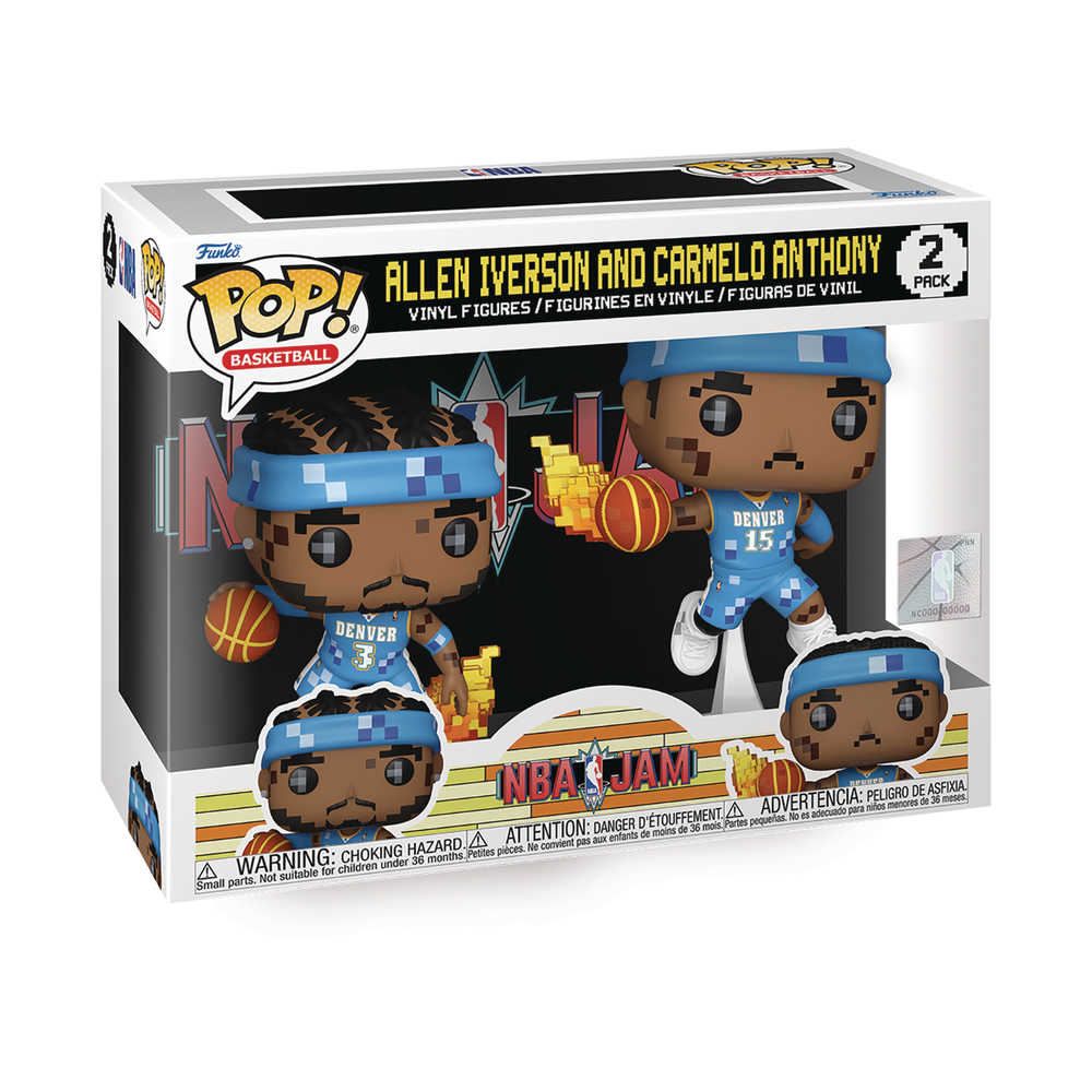 Pop NBA Jam Nuggets Iverson/Anthony 2pk Vinyl Figure (ONLINE ORDER ONLY)