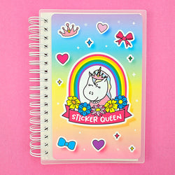 4x6 Sticker Queen Star the Unicorn Rainbow Reusable Sticker Book (ONLINE ORDER ONLY)