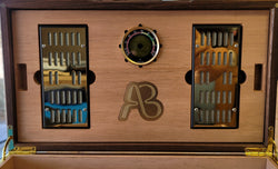 Cigar Humidor - Black Walnut with Spanish Cedar Lining - 80 Capacity (ONLINE ORDER ONLY)