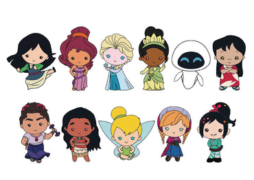 Disney Girl Power 3D Foam Bag Clip 1pc Blind Mystery pack (1 random Figure)