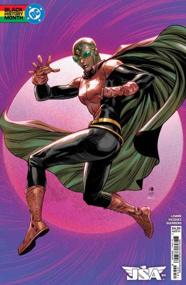 JSA #4 Cover D Ryan Benjamin Black History Month Card Stock Variant (Online Order Only)