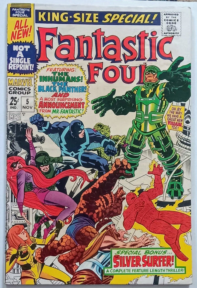 Fantastic Four Annual #5, Marvel Comics (1967, VG+) (ONLINE ORDER ONLY)