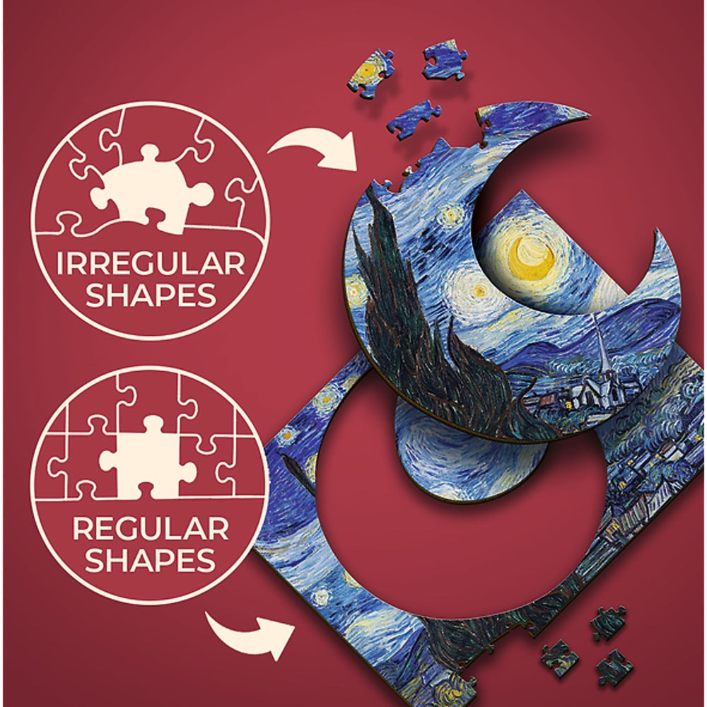 Trefl Wood Craft 200 Piece Wooden Puzzle - The Starry Night - Vincent van Gogh (ONLINE ORDER ONLY)