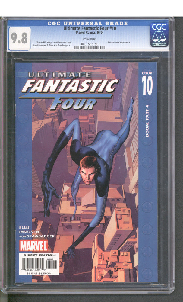Ultimate Fantastic Four #10 (10/04) Graded CGC 9.8 (Online Order Only)