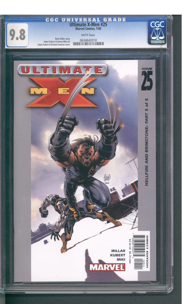 Ultimate X-Men #25 (01/03) Graded CGC 9.8 (Online Order Only)