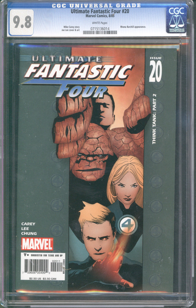 Ultimate Fantastic Four #20 (08/05) Graded CGC 9.8 (Online Order Only)
