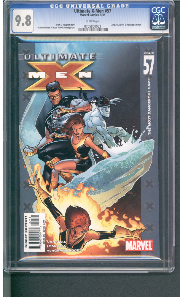 Ultimate X-Men #57 (05/05) Graded CGC 9.8 (Online Order Only)