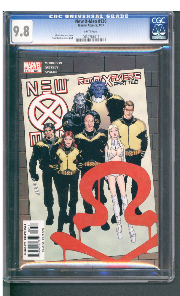 New X-Men #136 (03/03) Graded CGC 9.8 (Online Order Only)