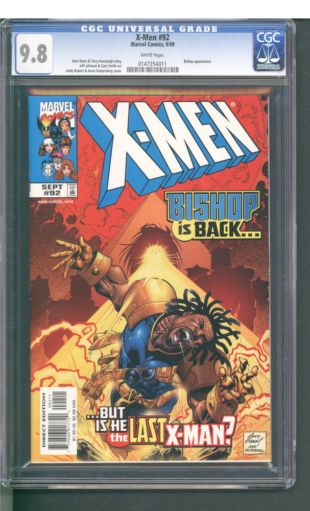 X-Men #92 (9/99) Graded CGC 9.8 (Online Order Only)