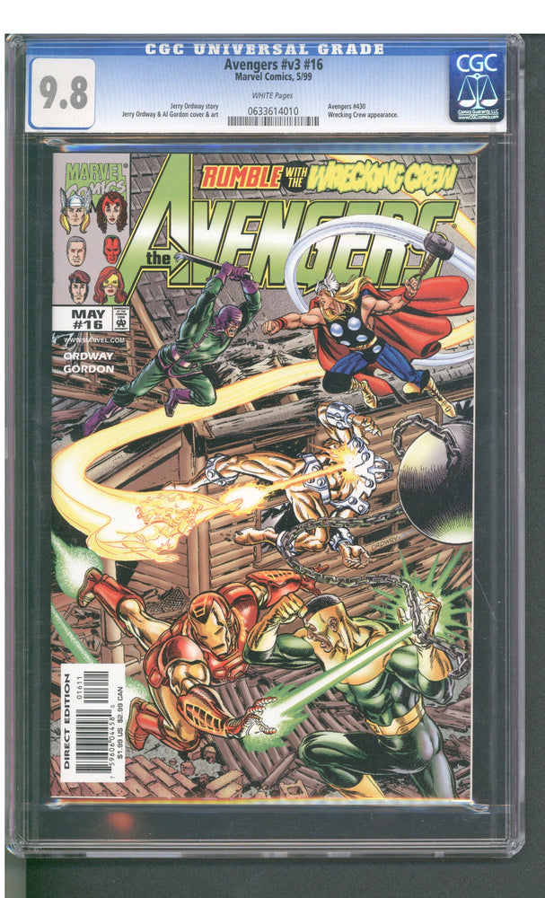 Avengers #v3 #16 (5/99) Graded CGC 9.8 (Online Order Only)
